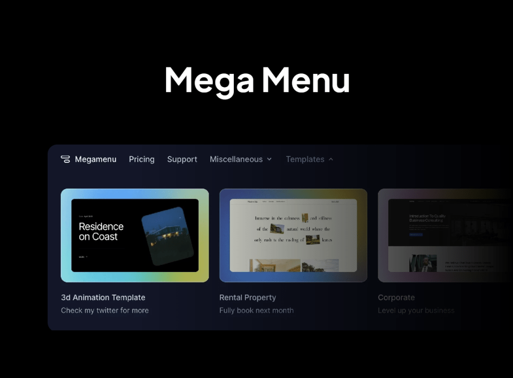 Mega Menu