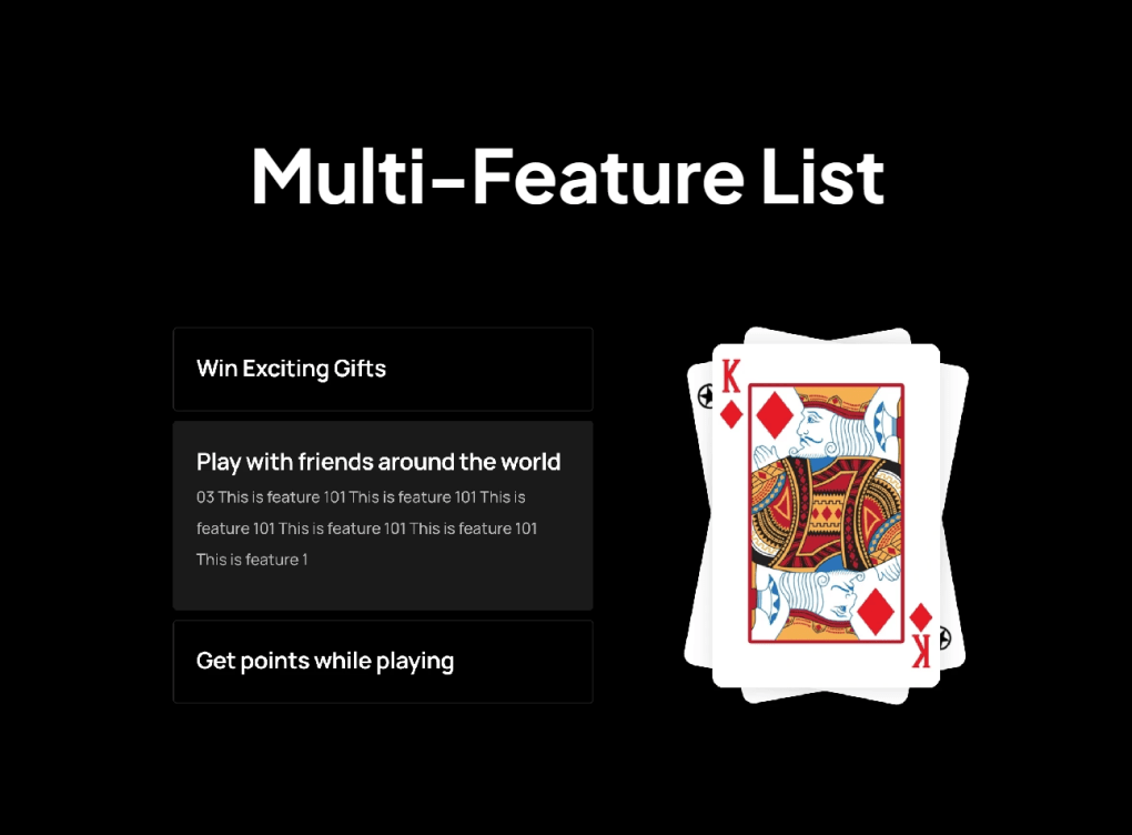 Multi-Feature List