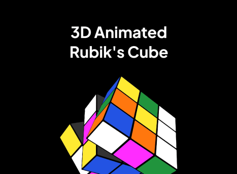 3D Animated Rubik's Cube