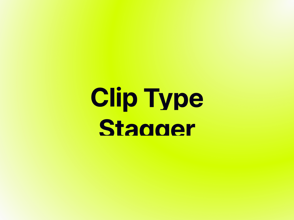 Clip Type Stagger