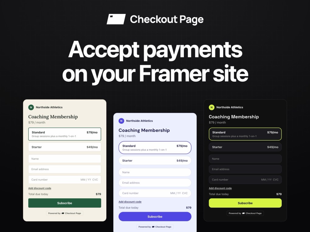 Checkout Page