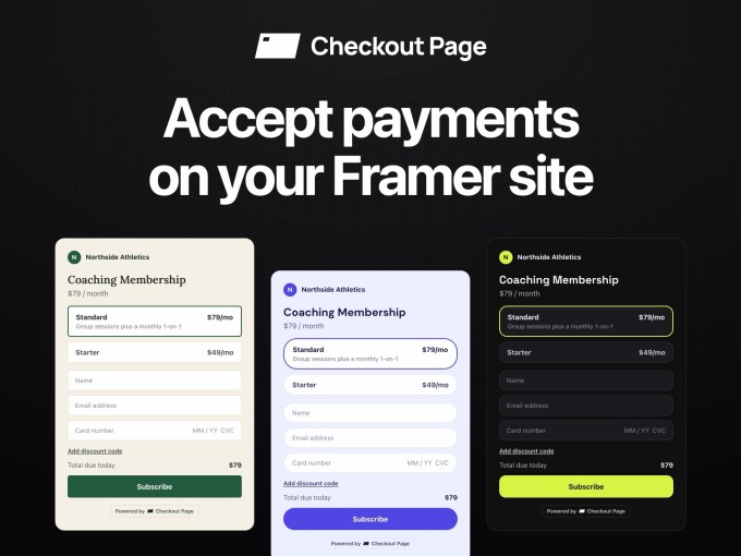 Checkout Page